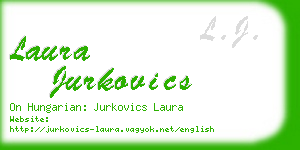 laura jurkovics business card